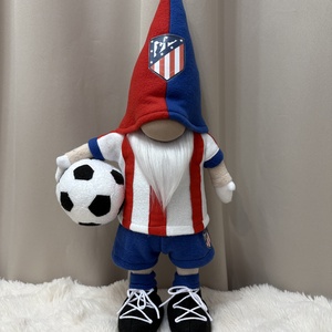 Álló Focis manó  Atletico Madrid, Otthon & Életmód, Dekoráció, Manók, Varrás, MESKA