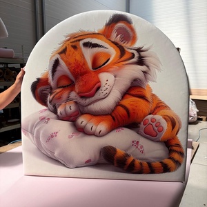 Tigris � Prémium Kárpitozott Falvédő és Gyerek Ágyvég (100x100 cm) - baba - mama - babaszoba dekoráció - falvédő gyerekszobába - Meska.hu