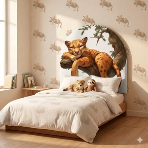 Leopárd kárpitozott gyerek falvédő és ágyvég � puha falvédő gyerekszobába (100x100 cm) - baba - mama - babaszoba dekoráció - falvédő gyerekszobába - Meska.hu
