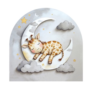 Zsiráf Zsiga � � Prémium kárpitozott gyerek falvédő és ágyvég (100x100 cm) - baba - mama - babaszoba dekoráció - falvédő gyerekszobába - Meska.hu