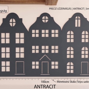 Falvédő Szett 200 cm-es ágyhoz � Gdansk Antracit Lézervágott HDF (200x75 cm, 5 db) - baba - mama - babaszoba dekoráció - falvédő gyerekszobába - Meska.hu