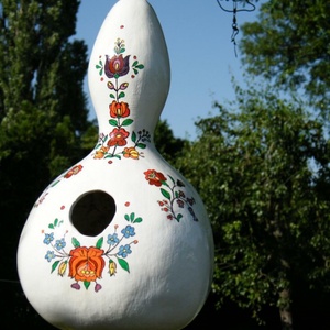 Kalocsai mintás tökodú (madáretető) -  - Meska.hu