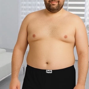 Fekete pamut alsónadrág extra méretekben, Ruha & Divat, Férfi ruha, Nadrág, Varrás, MESKA