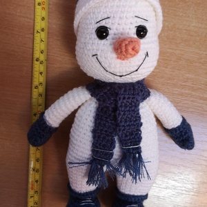 Hóember, hópehely - karácsony - karácsonyi lakásdekoráció - karácsonyi manók, figurák - Meska.hu