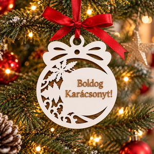 Egyedi névre szóló 3D karácsonyfadísz - karácsony - karácsonyi lakásdekoráció - karácsonyfadíszek - Meska.hu