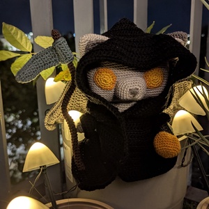 Amigurumi A kaszás macska  - játék & sport - plüssállat & játékfigura - cica - Meska.hu