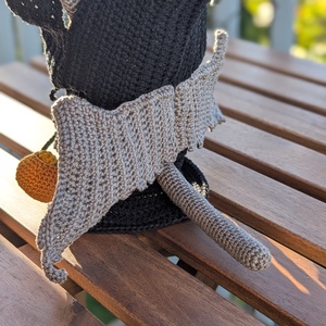 Amigurumi A kaszás macska  - játék & sport - plüssállat & játékfigura - cica - Meska.hu