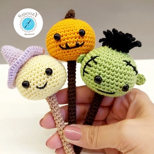 Horgolt Halloween-i édességek minta - otthon & életmód - dekoráció - halloween - halloweeni dekoráció - Meska.hu