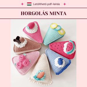 Horgolt süti szeletek mintaleírás - Meska.hu