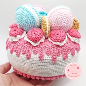 Horgolt torta mintaleírás - diy (csináld magad) - szabásminta, útmutató - horgolási minta - Meska.hu