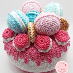 Horgolt torta mintaleírás - diy (csináld magad) - szabásminta, útmutató - horgolási minta - Meska.hu