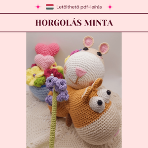 Horgolt szerelmes hörcsögök mintaleírás - Meska.hu