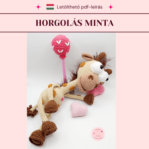 Horgolt zsiráf mintaleírás - Meska.hu