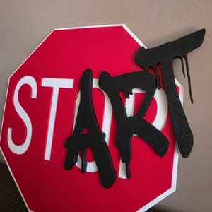 Stop/StART Fali Dísztábla - otthon & életmód - dekoráció - kép & falikép - plakát - Meska.hu