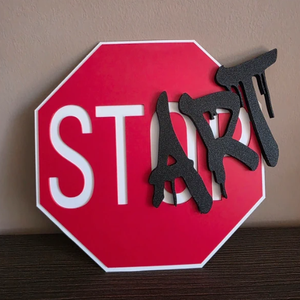 Stop/StART Fali Dísztábla, Otthon & Életmód, Dekoráció, Kép & Falikép, Plakát, Mindenmás, MESKA