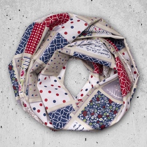 Őszi körsál patchwork mintával - Meska.hu