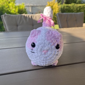 Pudding Cica - kézzel horgolt plüss macska (amigurumi) - játék & sport - plüssállat & játékfigura - cica - Meska.hu
