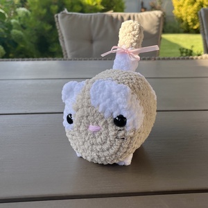 Mochi Cica - kézzel horgolt plüss macska (amigurumi), Játék & Sport, Plüssállat & Játékfigura, Cica, Horgolás, Hímzés, MESKA