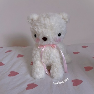 hópihe horgolt fehér kutyus plüss, amigurumi, Játék & Sport, Plüssállat & Játékfigura, Kutya, Horgolás, MESKA