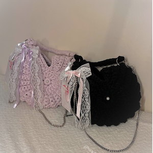 Shell Pearl Collection horgolt csiga/kagyló táska - coquette, vintage stílus, romantikus - táska & tok - kézitáska & válltáska - válltáska - Meska.hu