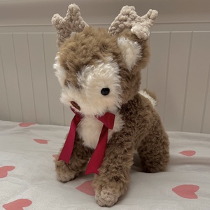 Fawnie horgolt plüss őzike, amigurumi, karácsonyi - Meska.hu
