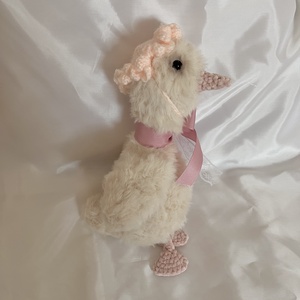 �Mille horgolt coquette baba kacsa, amigurumi, horgolt plüss - játék & sport - plüssállat & játékfigura - más figura - Meska.hu