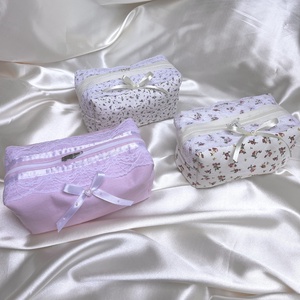 Aurora Lace csipkés coquette neszesszer, masnival, szatén szalaggal - Meska.hu
