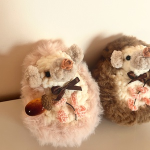 Őszi Mini Süni Plüss -soft autumn hedgehog - játék & sport - plüssállat & játékfigura - süni - Meska.hu