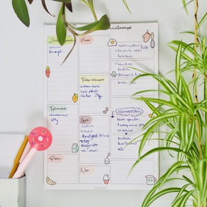 Bevásárlólista és menütervező, A5ös  jegyzettömb - otthon & életmód - papír, írószer - naptár & tervező - Meska.hu