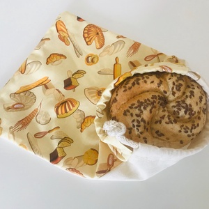 Zsinóros vászonzsák - péksütis -  - Meska.hu