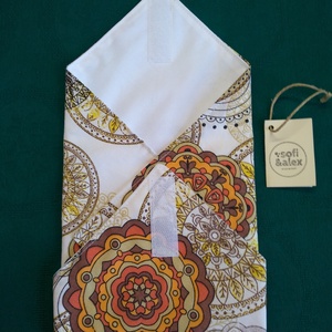 Textil szalvéta, felnőtteknek is - táska & tok - uzsonna- & ebéd tartó - szendvics csomagoló - Meska.hu