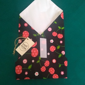 Cseresznyés textil szalvéta - otthon & életmód - konyhafelszerelés, tálalás - konyhai textil - szalvéta - Meska.hu