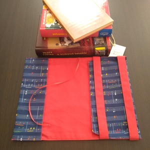 Textil könyvborító - otthon & életmód - papír, írószer - könyv- és füzetborító - Meska.hu