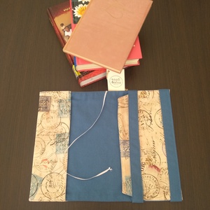 Textil könyvborító - otthon & életmód - papír, írószer - könyv- és füzetborító - Meska.hu