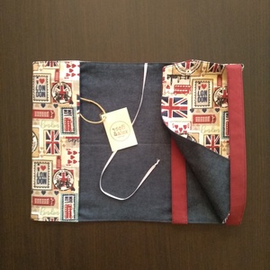 Textil könyvborító - otthon & életmód - papír, írószer - könyv- és füzetborító - Meska.hu