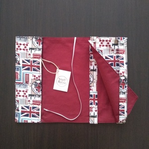 Bélelt textil könyvborító - otthon & életmód - papír, írószer - könyv- és füzetborító - Meska.hu