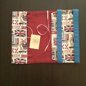 Textil könyvborító - otthon & életmód - papír, írószer - könyv- és füzetborító - Meska.hu
