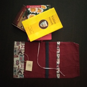 Textil könyvborító - otthon & életmód - papír, írószer - könyv- és füzetborító - Meska.hu