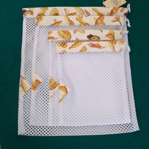 4 darabos bevásárló szütyő - táska & tok - bevásárlás & shopper táska - zöldség/gyümölcs zsák - Meska.hu