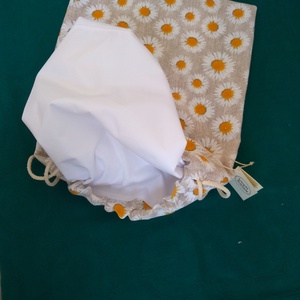 Margaréta mintás kenyeres, süteményes zsák - táska & tok - bevásárlás & shopper táska - kenyeres zsák - Meska.hu