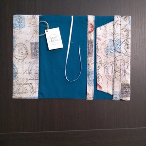 Textil könyvborító - otthon & életmód - papír, írószer - könyv- és füzetborító - Meska.hu