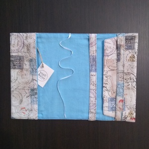 Textil könyvkabát - otthon & életmód - papír, írószer - könyv- és füzetborító - Meska.hu