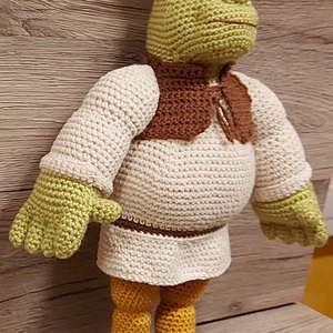 Horgolt Ogre figura Shrek - játék & sport - plüssállat & játékfigura - más figura - Meska.hu