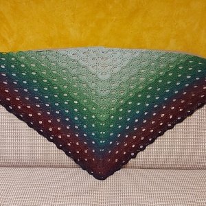 Horgolt színátmenetes kendő - ruha & divat - sál, sapka, kendő - kendő - Meska.hu Horgolt színátmenetes kendő - ruha & divat - sál, sapka, kendő - kendő - Meska.hu