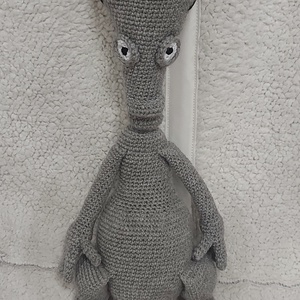 Horgolt UFO alien Roger - játék & sport - plüssállat & játékfigura - plüss mesefigurák - Meska.hu