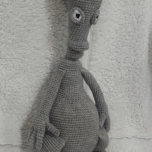 Horgolt UFO alien Roger - játék & sport - plüssállat & játékfigura - plüss mesefigurák - Meska.hu
