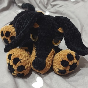 Horgolt Tacskó kutya - Meska.hu