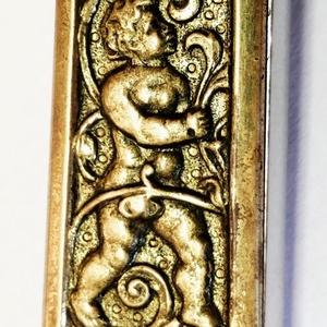 Donatus Solingen. Rozsdamentes acél vintage német szivarvágó. Barokk stílusú bronz dekorációval - otthon & életmód - dekoráció - asztal és polc dekoráció - hamutál, öngyújtó, pipa - Meska.hu