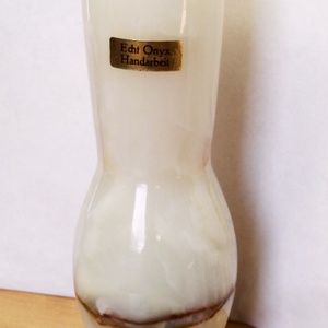 Krém színű Ónix váza Németországból, kifogástalan állapotban, Otthon & Lakás, Dekoráció, Virágdísz és tartó, Váza, Szobrászat, MESKA