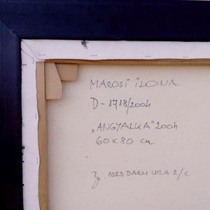 Magyar kortárs képzőművész alkotása. MAROSI ILONA: Angyal - művészet - festmény - olajfestmény - Meska.hu